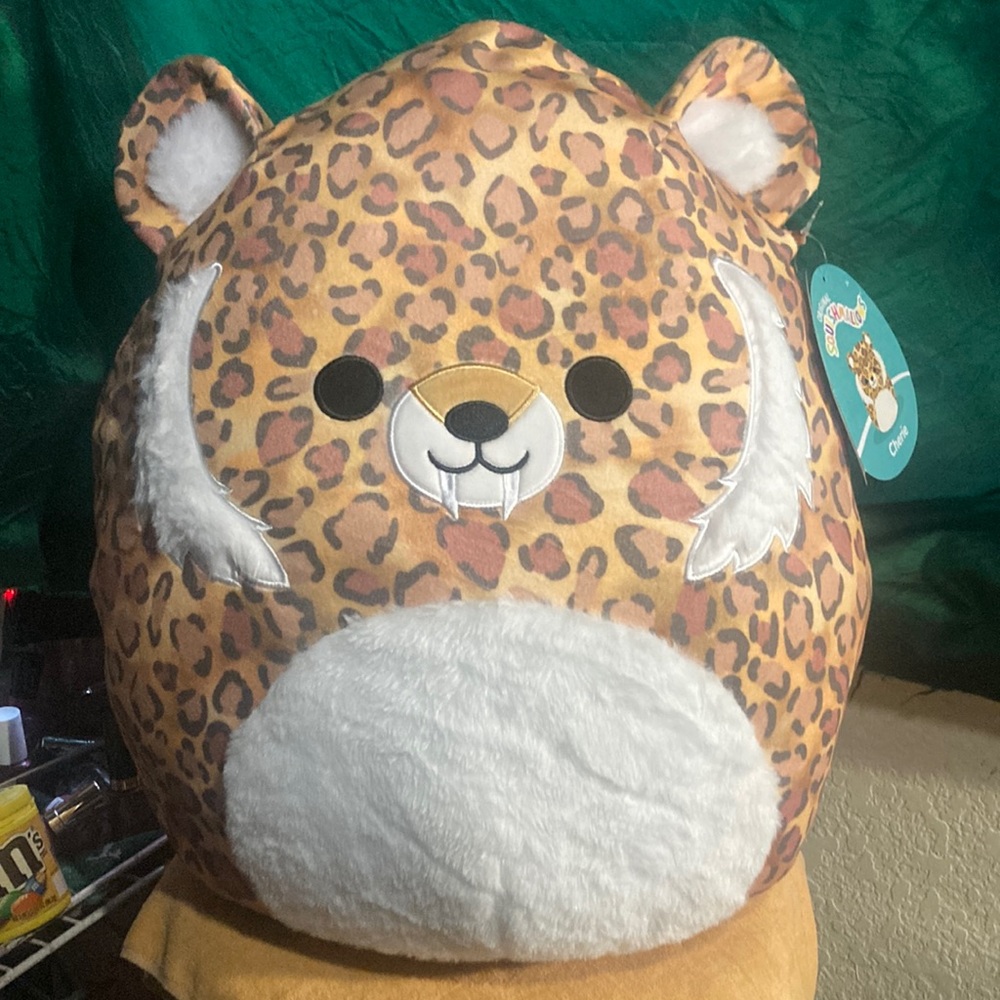 22” Squishmallow “Cherie” The Leopard Brave until it gets dark!